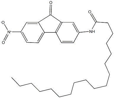 N-{7-nitro-9-oxo-9H-fluoren-2-yl}octadecanamide Structure