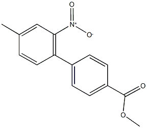 methyl 2'-nitro-4'-methyl[1,1'-biphenyl]-4-carboxylate,337469-02-0,结构式