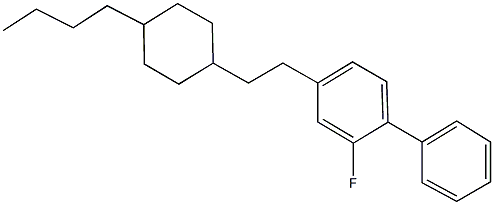 4-[2-(4-butylcyclohexyl)ethyl]-2-fluoro-1,1'-biphenyl,337469-07-5,结构式