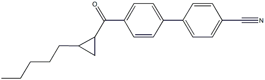 4'-[(2-pentylcyclopropyl)carbonyl][1,1'-biphenyl]-4-carbonitrile,337469-11-1,结构式