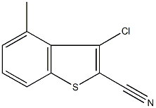 3-chloro-4-methyl-1-benzothiophene-2-carbonitrile Structure