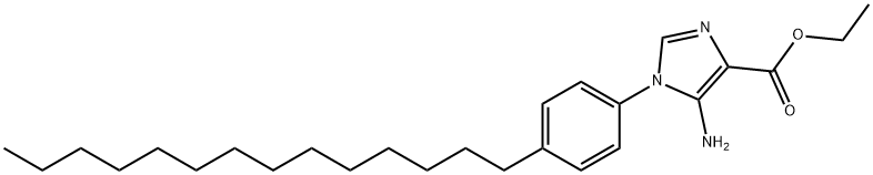 ethyl 5-amino-1-(4-tetradecylphenyl)-1H-imidazole-4-carboxylate 结构式