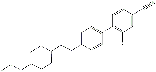 2-fluoro-4'-[2-(4-propylcyclohexyl)ethyl][1,1'-biphenyl]-4-carbonitrile Structure