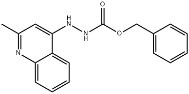 benzyl 2-(2-methyl-4-quinolinyl)hydrazinecarboxylate Struktur