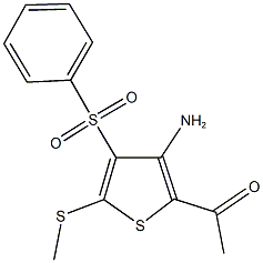 337470-59-4 1-[3-amino-5-(methylsulfanyl)-4-(phenylsulfonyl)-2-thienyl]ethanone