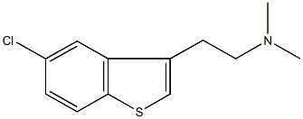 2-(5-chloro-1-benzothien-3-yl)-N,N-dimethylethanamine 结构式