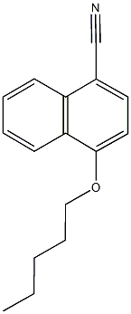 4-(pentyloxy)-1-naphthonitrile 化学構造式
