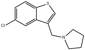 1-[(5-chloro-1-benzothien-3-yl)methyl]pyrrolidine Structure