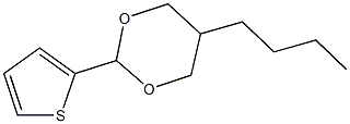 5-butyl-2-(2-thienyl)-1,3-dioxane 结构式