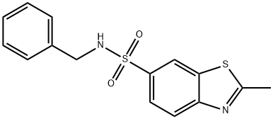 N-benzyl-2-methyl-1,3-benzothiazole-6-sulfonamide 化学構造式