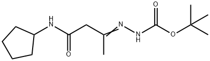 tert-butyl 2-[3-(cyclopentylamino)-1-methyl-3-oxopropylidene]hydrazinecarboxylate,337473-52-6,结构式