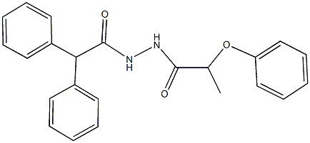 N'-(2-phenoxypropanoyl)-2,2-diphenylacetohydrazide Structure