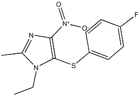 1-ethyl-5-[(4-fluorophenyl)sulfanyl]-4-nitro-2-methyl-1H-imidazole,337476-62-7,结构式