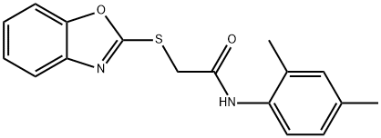 2-(1,3-benzoxazol-2-ylsulfanyl)-N-(2,4-dimethylphenyl)acetamide|