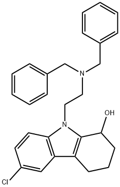 6-chloro-9-[2-(dibenzylamino)ethyl]-2,3,4,9-tetrahydro-1H-carbazol-1-ol|