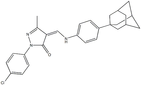 4-{[4-(1-adamantyl)anilino]methylene}-2-(4-chlorophenyl)-5-methyl-2,4-dihydro-3H-pyrazol-3-one|