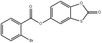 2-氧代苯并[D][1,3]氧硫醇-5-基2-溴苯甲酸酯, 337496-15-8, 结构式