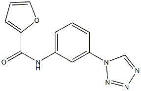 N-[3-(1H-tetraazol-1-yl)phenyl]-2-furamide Structure