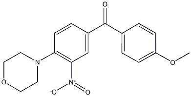 [3-nitro-4-(4-morpholinyl)phenyl](4-methoxyphenyl)methanone Structure