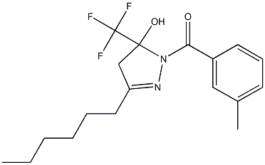 337497-55-9 3-hexyl-1-[(3-methylphenyl)carbonyl]-5-(trifluoromethyl)-4,5-dihydro-1H-pyrazol-5-ol