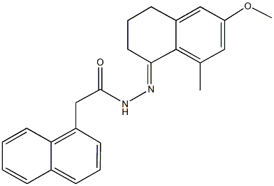 337498-60-9 N'-(6-methoxy-8-methyl-3,4-dihydro-1(2H)-naphthalenylidene)-2-(1-naphthyl)acetohydrazide