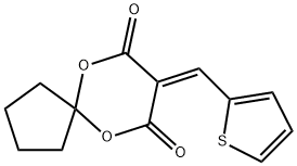 8-(thien-2-ylmethylidene)-6,10-dioxaspiro[4.5]decane-7,9-dione Structure