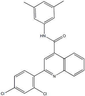 2-(2,4-dichlorophenyl)-N-(3,5-dimethylphenyl)-4-quinolinecarboxamide Structure