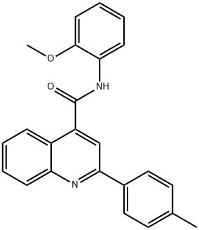 N-(2-methoxyphenyl)-2-(4-methylphenyl)-4-quinolinecarboxamide Structure