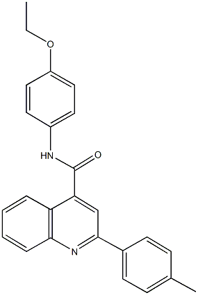 N-(4-ethoxyphenyl)-2-(4-methylphenyl)-4-quinolinecarboxamide Struktur