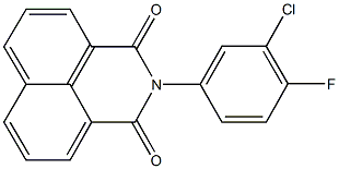 2-(3-chloro-4-fluorophenyl)-1H-benzo[de]isoquinoline-1,3(2H)-dione,337504-35-5,结构式