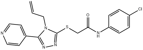 337505-49-4 2-{[4-allyl-5-(4-pyridinyl)-4H-1,2,4-triazol-3-yl]sulfanyl}-N-(4-chlorophenyl)acetamide