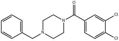 1-benzyl-4-(3,4-dichlorobenzoyl)piperazine Struktur