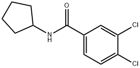 3,4-dichloro-N-cyclopentylbenzamide 化学構造式
