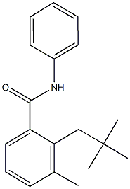 3-methyl-2-neopentyl-N-phenylbenzamide 化学構造式