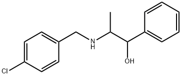 2-[(4-chlorobenzyl)amino]-1-phenyl-1-propanol 结构式