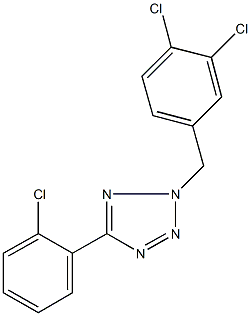 5-(2-chlorophenyl)-2-(3,4-dichlorobenzyl)-2H-tetraazole 结构式