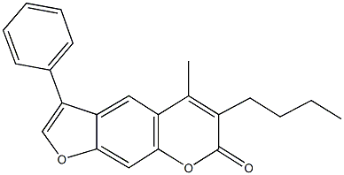 6-butyl-5-methyl-3-phenyl-7H-furo[3,2-g]chromen-7-one,337918-31-7,结构式