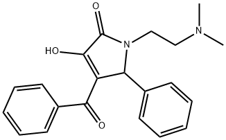 4-benzoyl-1-[2-(dimethylamino)ethyl]-3-hydroxy-5-phenyl-1,5-dihydro-2H-pyrrol-2-one Structure