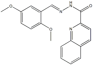 N'-(2,5-dimethoxybenzylidene)-2-quinolinecarbohydrazide Structure