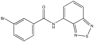 N-(2,1,3-benzothiadiazol-4-yl)-3-bromobenzamide Structure