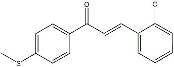 3-(2-chlorophenyl)-1-[4-(methylsulfanyl)phenyl]-2-propen-1-one Structure