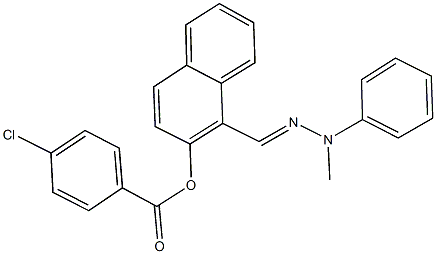 1-(2-methylbenzohydrazonoyl)-2-naphthyl 4-chlorobenzoate Structure