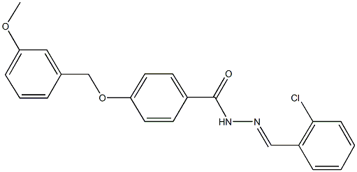 N'-(2-chlorobenzylidene)-4-[(3-methoxybenzyl)oxy]benzohydrazide Structure