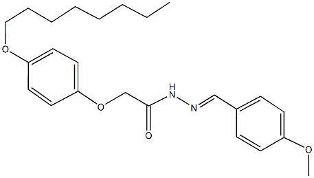 N'-(4-methoxybenzylidene)-2-[4-(octyloxy)phenoxy]acetohydrazide Structure