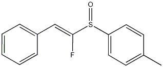 1-fluoro-2-phenylvinyl 4-methylphenyl sulfoxide Structure