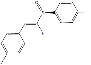 1-fluoro-2-(4-methylphenyl)vinyl 4-methylphenyl sulfoxide 结构式