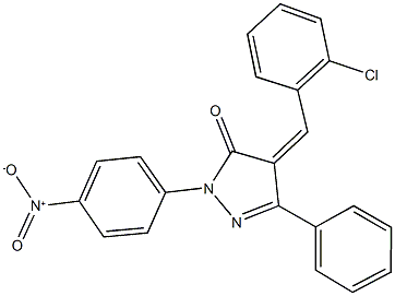 338997-14-1 4-(2-chlorobenzylidene)-2-{4-nitrophenyl}-5-phenyl-2,4-dihydro-3H-pyrazol-3-one