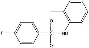 4-fluoro-N-(2-methylphenyl)benzenesulfonamide Structure