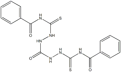 N-{[2-({2-[(benzoylamino)carbothioyl]hydrazino}carbonyl)hydrazino]carbothioyl}benzamide Structure