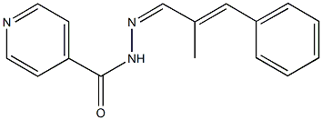 N'-(2-methyl-3-phenyl-2-propenylidene)isonicotinohydrazide Structure